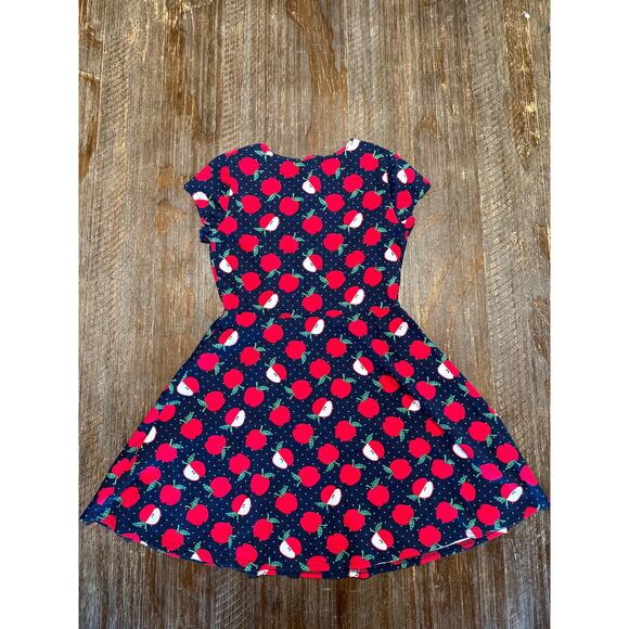 The Children’s Place Girls Apple Print Skater Dress XL 14 - Picture 3 of 5
